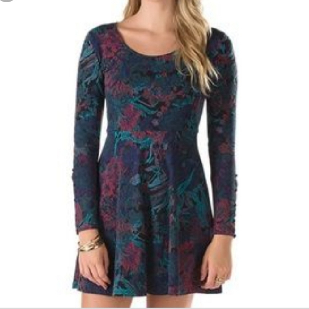 Vans Long sleeve Floral Skater Dress
